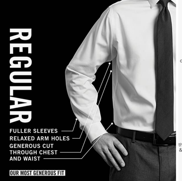 Van Heusen Magenta Wrinkle Free LS Dress Shirt NWT - Picture 3 of 6